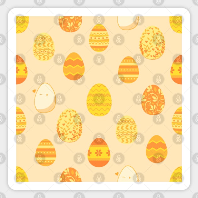 Golden Easter Eggs Sticker by VictoriaLehnard